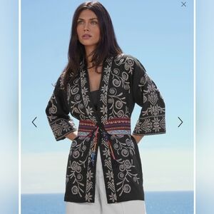 Johnny Was Hannani Linen Kimono